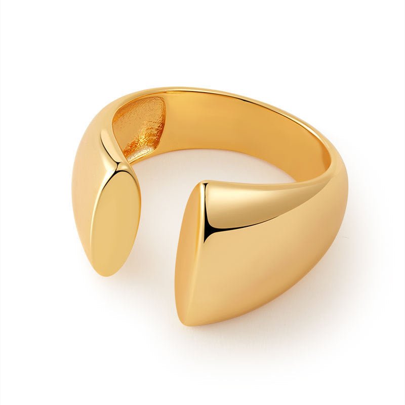 Adjustable Irregular Polished Index Finger Ring