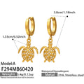 Women's Stainless Steel Ultra-Shimmering Zircon Earrings