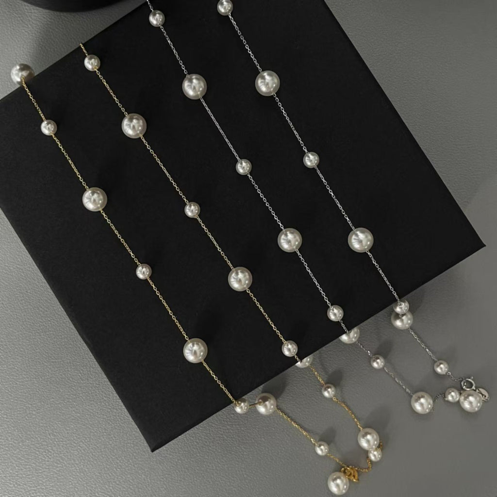 Sophisticated, Versatile, Minimalist, And Stylish Long Pearl Necklace