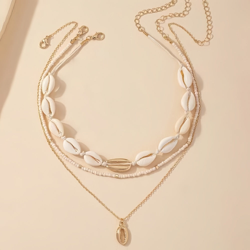 Clavicle-length Multi-layered Necklace Womens Bohemian Accessory Necklace