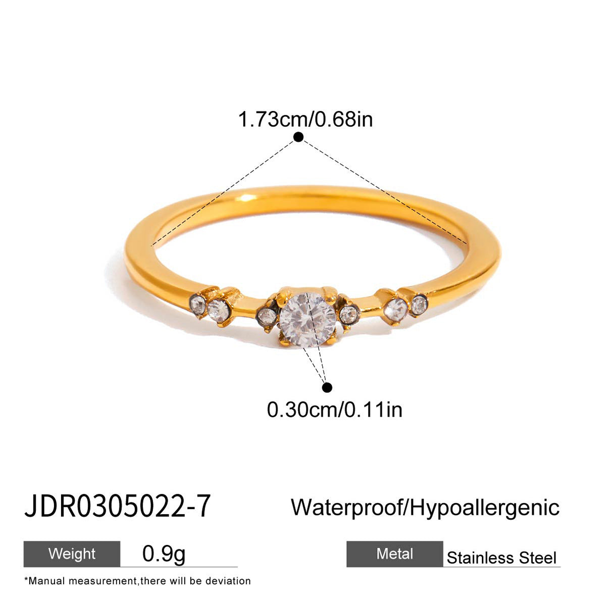 Cat-themed Titanium Steel Zircon Ring Light Luxury With A High-end Feel