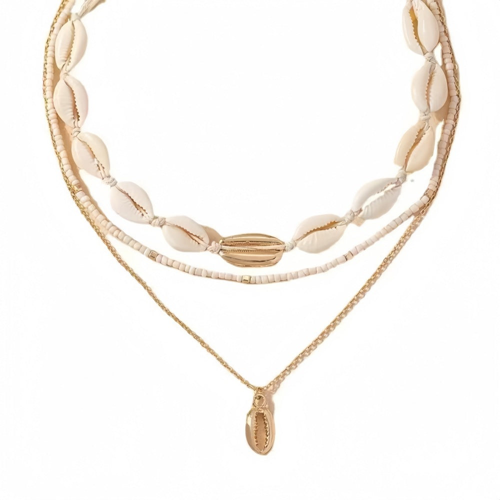 Clavicle-length Multi-layered Necklace Womens Bohemian Accessory Necklace