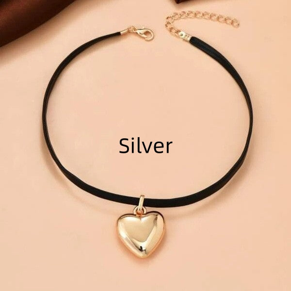 Women's Creative Simple Heart Pendant All-Match Necklace