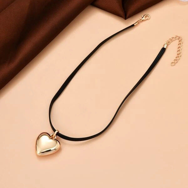 Women's Creative Simple Heart Pendant All-Match Necklace