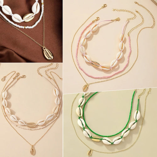 Clavicle-length Multi-layered Necklace Womens Bohemian Accessory Necklace