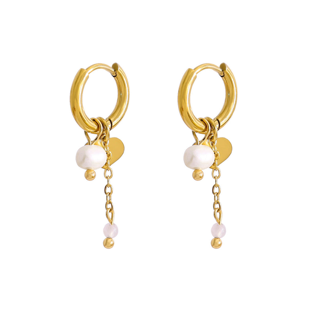 Simple Classic Heart-Shaped Star Earrings For Women