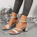 Versatile Fashionable Womens Shoes Suede Block-heel High Heels
