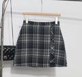 Irregular High-waisted A-line Skirt For Women