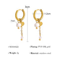 Simple Classic Heart-Shaped Star Earrings For Women