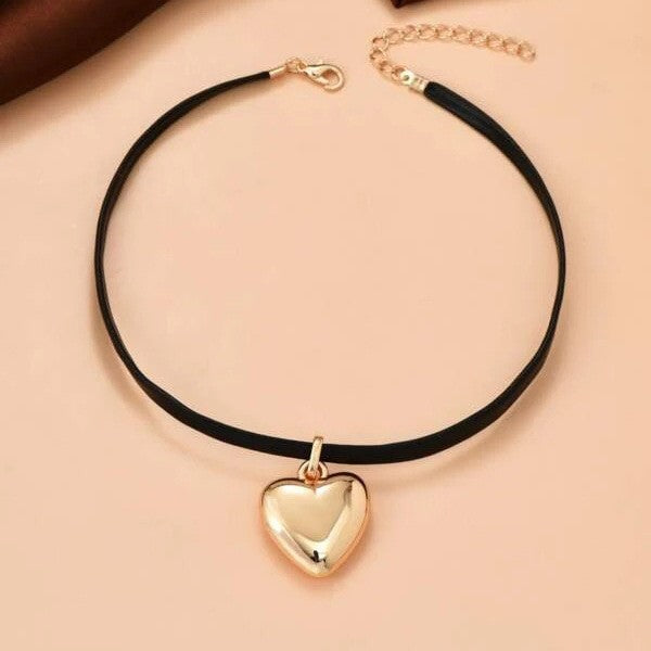 Women's Creative Simple Heart Pendant All-Match Necklace