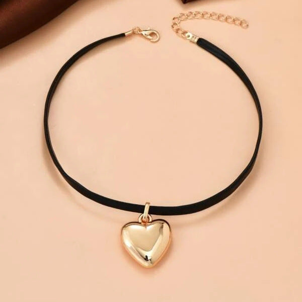Women's Creative Simple Heart Pendant All-Match Necklace