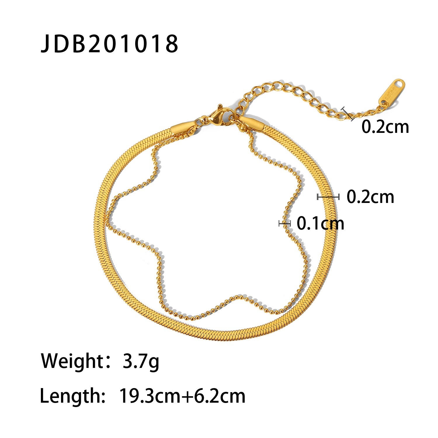 Fashion Stainless Steel Anklets Ornament