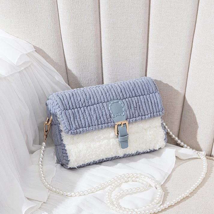DIY Hand-knitted Plush Hand-sewn Material Bag